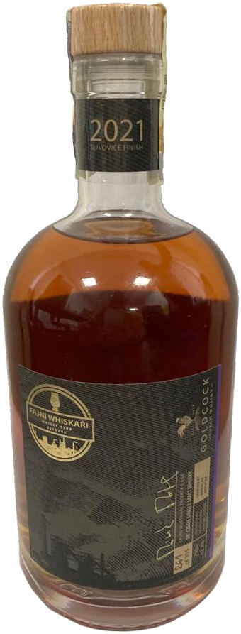 Lahev Gold Cock 2008 Fajni Whiskaři, Slivovice Finish, vydání 2021